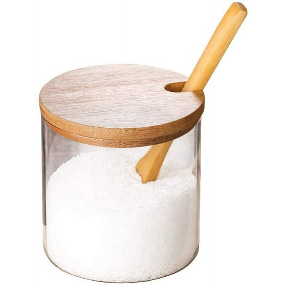 spice jar spice jar Sugar bowl with lid and spoon for herbs and spices