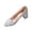 Silver, variant on Women Pumps Elegant Pointed Toe Stiletto Evening Style With Sparkling Sequins For Wedding Party Prom Night Formal Occasion Footwear ,Us Size:6