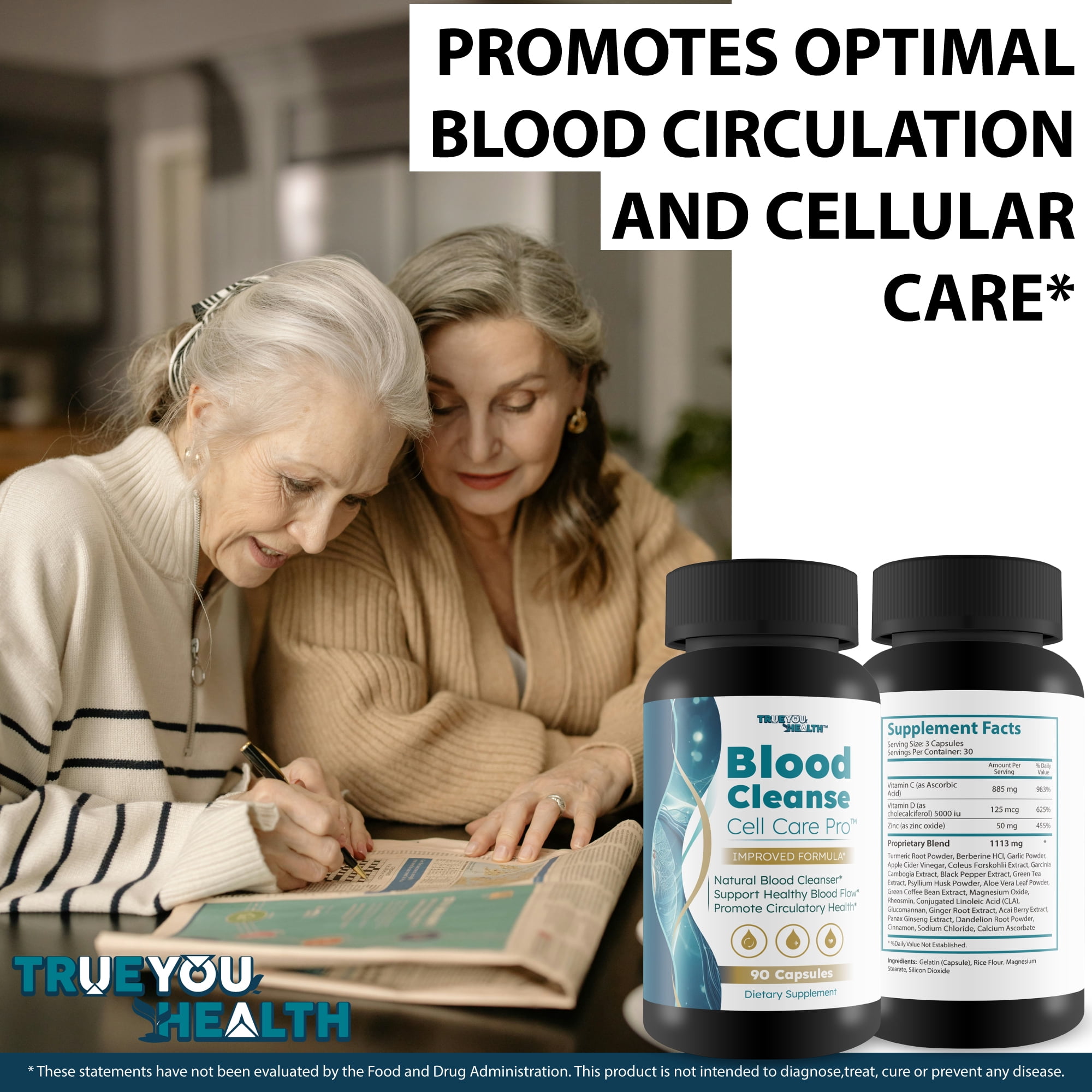 Blood Cleanse Cell Care Pro - Improved Formula - Our Best Blood Cleanse Detox - Cleanse Blood & Detox Body Cleanse - Full Body Cleanse - Sugar Detox Cleanse Pancreas Sweet Blood Cleanse Supplements