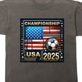 thumbnail image 2 of Team Gear Vintage USA Concacaf Gold Cup Soccer Game Sports 2025 Country Flag on Pepper Black Adult T-Shirt-XL, 2 of 5