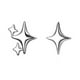 thumbnail image 2 of Clásico Pendientes Estrella Niñas Cristal Plata Dainty Mujeres Zirconia Oreja Piercing Stud Earrings, 2 of 7