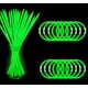 thumbnail image 1 of Pulseras Glow Sticks, 200 unidades, verdes, para fiestas, 1 of 5
