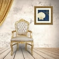 thumbnail image 3 of Pela Studio 26x26 Gold Ornate Wood Framed with Double Matting Museum Art Print Titled - Coastal Moonlight II Teal, 3 of 4