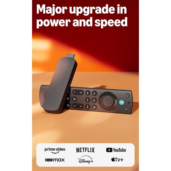 Stick 4K Max (newest model), streaming device, with AI-powered Fire TV Search, supports Wi-Fi 6E, free & live TV without cable or satellite, find shows faster with Alexa+
