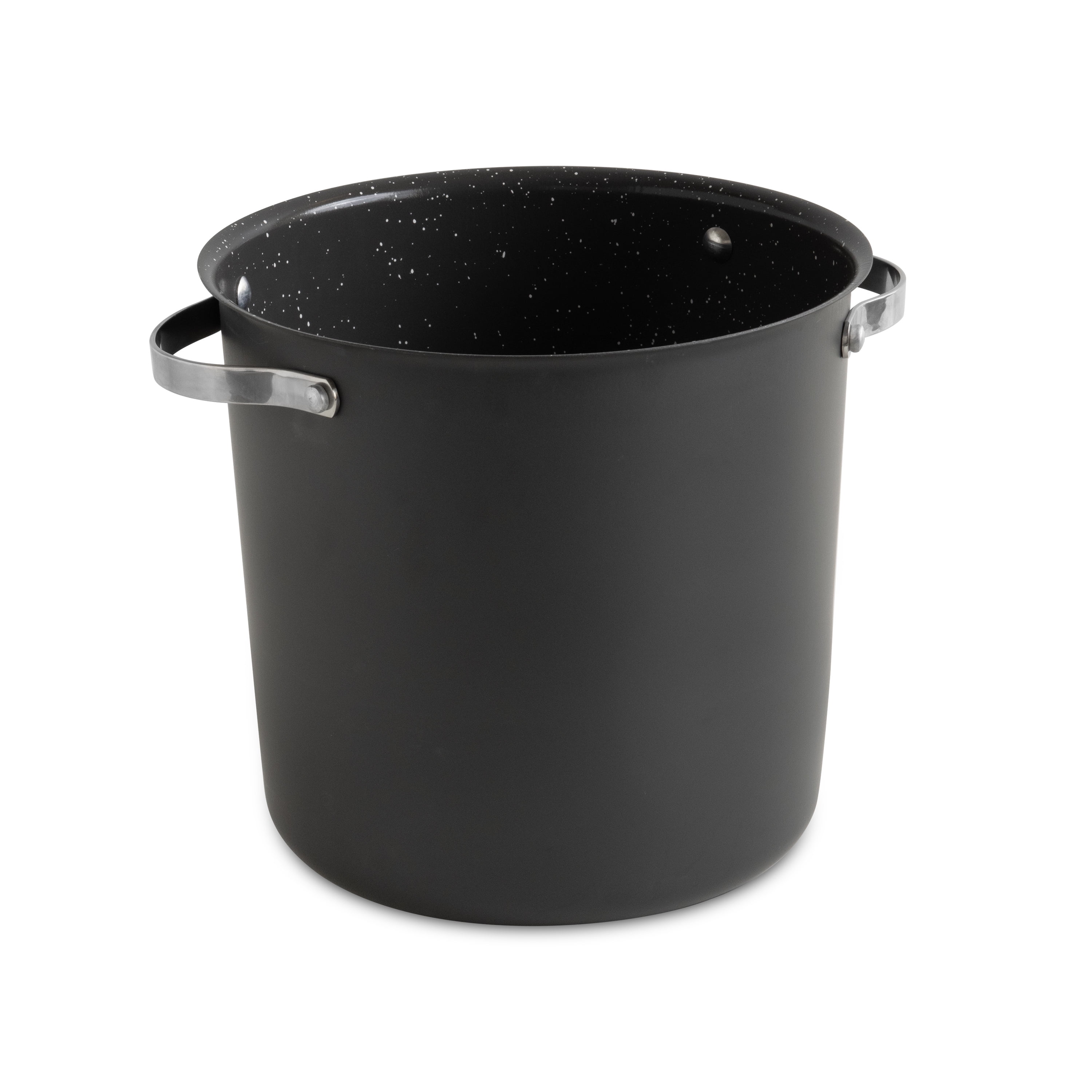 Nordic Ware Verde 12 Quart Stockpot with Ceramic Nonstick with Lid, Gray with Speckle