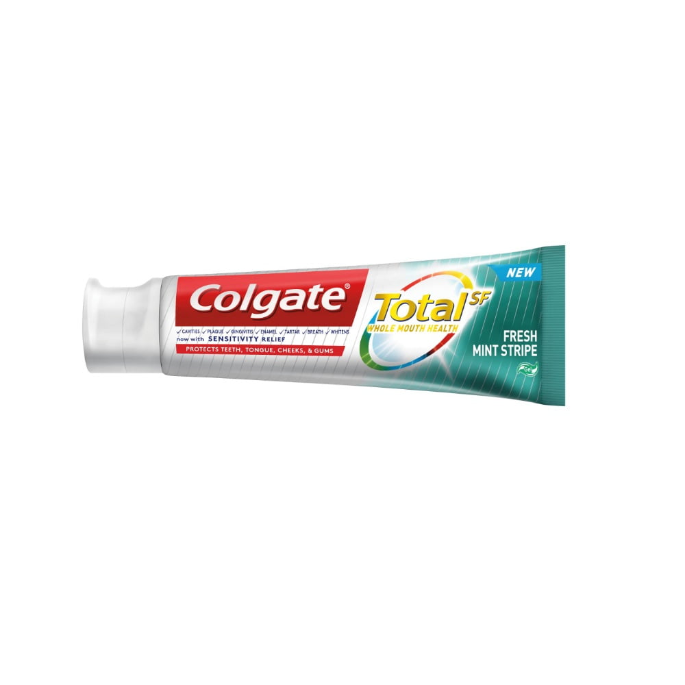 Colgate Total Whole Mouth Health Gel Toothpaste, Fresh Mint Stripe, 6.3 Oz