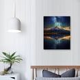 thumbnail image 3 of Nawypu Starry Sky and Mountain Wall Art Decor Painting Pictures Print On Canvas, Landscape Framed Canvas Wall Art for Home Decoration Living Room Bedroom Artwork 16x20 inch, 3 of 4