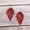 Red, variant on Bohemian Leopard Cheetah Spread Leaf Faux Leather Earrings Women Boho Jewelry