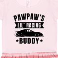 thumbnail image 3 of Inktastic Pawpaw's Lil' Racing Buddy with Car Silhouette Gift Toddler Girl Dress, 3 of 4
