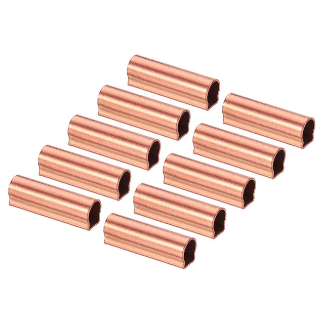 Unique Bargains Temperature Senor Probe Fixing Sleeve, Copper Tube for Copper Head, 10 Pack
