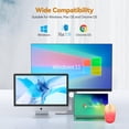 thumbnail image 5 of Wireless Mouse, 2.4G Quiet Computer Mouse with USB Receiver, 4 Buttons Portable Cordless Mice for Chromebook, Laptop, PC, Mac, 800/1200/1600 DPI, 5 of 8
