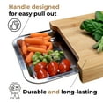 thumbnail image 5 of JS Gourmet - Bamboo Cutting Board with Sliding Tray, 5 of 7