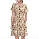 thumbnail image 1 of Fotbe Wine Glasses Vestido Largo de Moda para Mujer, Vestido Tipo Camiseta con Manga Corta y Estilo Casual a Rayas y Bloques de Color, 1 of 6