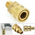 thumbnail image 6 of Brass Pressure Washer Quick Connect M22 To 1/4 Male Coupler Adapter, 6 of 8