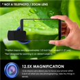 thumbnail image 3 of Sidaley Lente 2 en 1 0.45X Gran Angular + Lente 12.5X Lente Profesional de Cámara de Teléfono de Alta Definición Teléfono y Comunicación Numero 3, 3 of 6