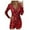 Red, variant on Elegant Long Sleeve Sequin Party Dress for Women Sophisticated Slim Fit Midi Gown with Neckline Detail and Self Cultivation Design for Ladies Attire Green XXL