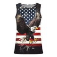 thumbnail image 4 of Men's American Flag Print Tank Tops Vintage Sleeveless Patriotic T Shirt 250 Year Anniversary Shirt, 4 of 4