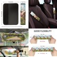 thumbnail image 3 of Yuyamidu Cow Car Accessories Sets with Car Seat Covers Steering Wheel Cover Seatbelt Shoulder Pad Trash Can Auto Rear View Mirror Cover Daisy Coasters Keychain 13 PCS Car Decor, 3 of 5
