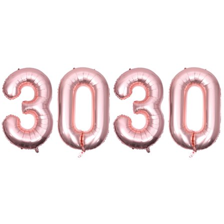 2 Pieces Aluminum Foil Balloons Decorative Pink and Kit Garland Golden