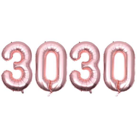 2 Pieces Aluminum Foil Balloons Decorative Pink and Kit Garland Golden