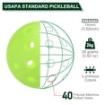 thumbnail image 2 of Luminous Pickleball Balls Glow in the Dark Pickleball Balls with Mesh Bag Yellow,Neon Green , 6 Pack, 2 of 8