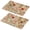 Pioneer Flower Floral Print Pattern-1, variant on Pioneer Flower Floral Print Pattern PVC Woven Placemats Set Of 2, Outdoor Picnic Placemats Heat Resistant Gift Ideas for Outdoor Gathering,12" X 18"