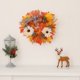 thumbnail image 2 of CHAO 45 cm - Corona de calabaza con lazo de leopardo Decoración para el hogar Coronas de decoración del lugar de otoño de Acción de Gracias, 2 of 3