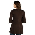 thumbnail image 4 of 24seven Comfort Apparel Elbow Length Sleeve Open Front Maternity Cardigan, 4 of 4