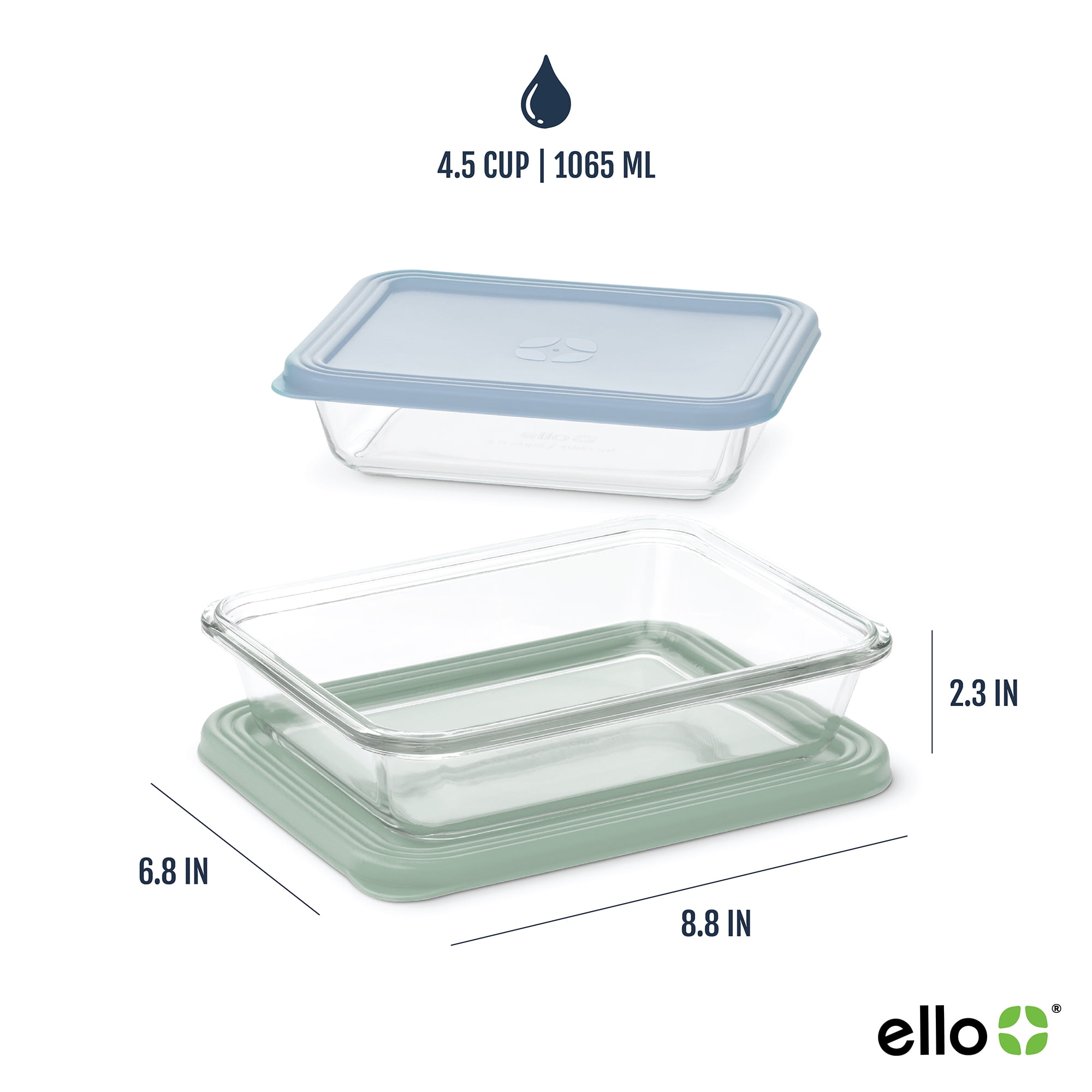 Ello Everyday 4.5 Cup 4pc Meal Prep Set