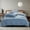 Light Blue LB, variant on Iumwxz Bedding Set Four Piece Ins Full Solid Color Washed Comforter Duvet Cover 1.8m Breathable Soft Pillowcase Gift Home Multi-season 1 Set White
