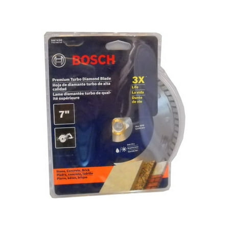 UPC: 0000346347777 | Bosch DB742C 7-Inch Premium Turbo Rim Diamond Blade