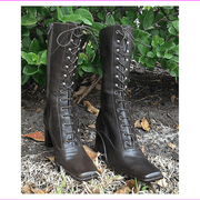 Anne Klein Speed Mocha Calf Boots K484802 Size 6M