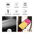 thumbnail image 4 of Bingfone Car Four-Season Universal Armrest Box Mat,Car Armrest Seat Cover Soft Leather Waterproof Armrest Cover Center Console Mat-Red Ice Cream, 4 of 7