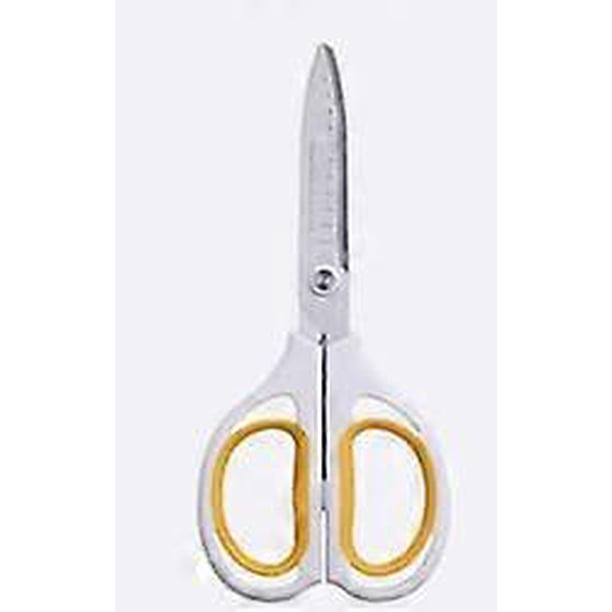 Tijeras profesionales para cortar el cabello de 9 pulgadas con filo afilado y mango ergonómico desplazado.