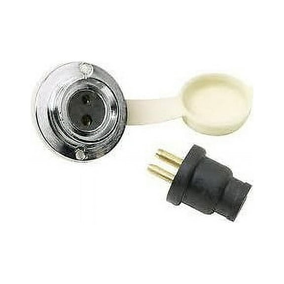 Seachoice Deck Connector with 2-Pin Double Contact Socket and Plug