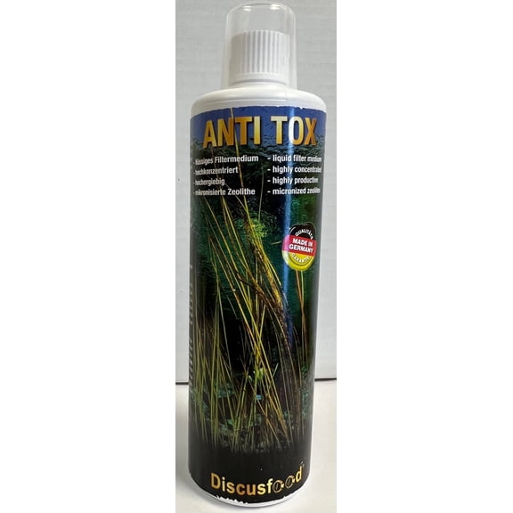Discusfood Anti Tox Beneficial Aquarium Water Treatment for Fish, 1 Count