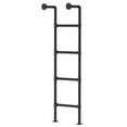 thumbnail image 3 of Dianhelloya Wall Mounted Metal Ladder for Home, Four Step Ladder, Basement Window Well Egress Exit Ladder, Heavy Duty Garden Wall Ladder for Attic Loft Dorm RV Deck, 330 lbs Load Bearing, 3 of 7