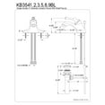 thumbnail image 2 of Kingston Brass KB3549BL Vintage Single-Handle 4" Centerset Bathroom Faucet with Pop-Up Drain, Brushed Nickel/Polished Brass, 2 of 4