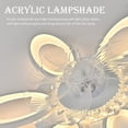 thumbnail image 7 of EAYSG 24.5 inch Modern Ceiling Light With Fans,Indoor Flush Mount Ceiling Fan,6 heads Chandelier,3 Color and 3 Speeds for Living Room Bedroom Dining Room, 7 of 7