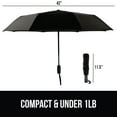 thumbnail image 5 of GORILLA GRIP Wind and Tear Resistant Compact Rain Umbrella, 11.5 inch Compact Size, Black, 5 of 10