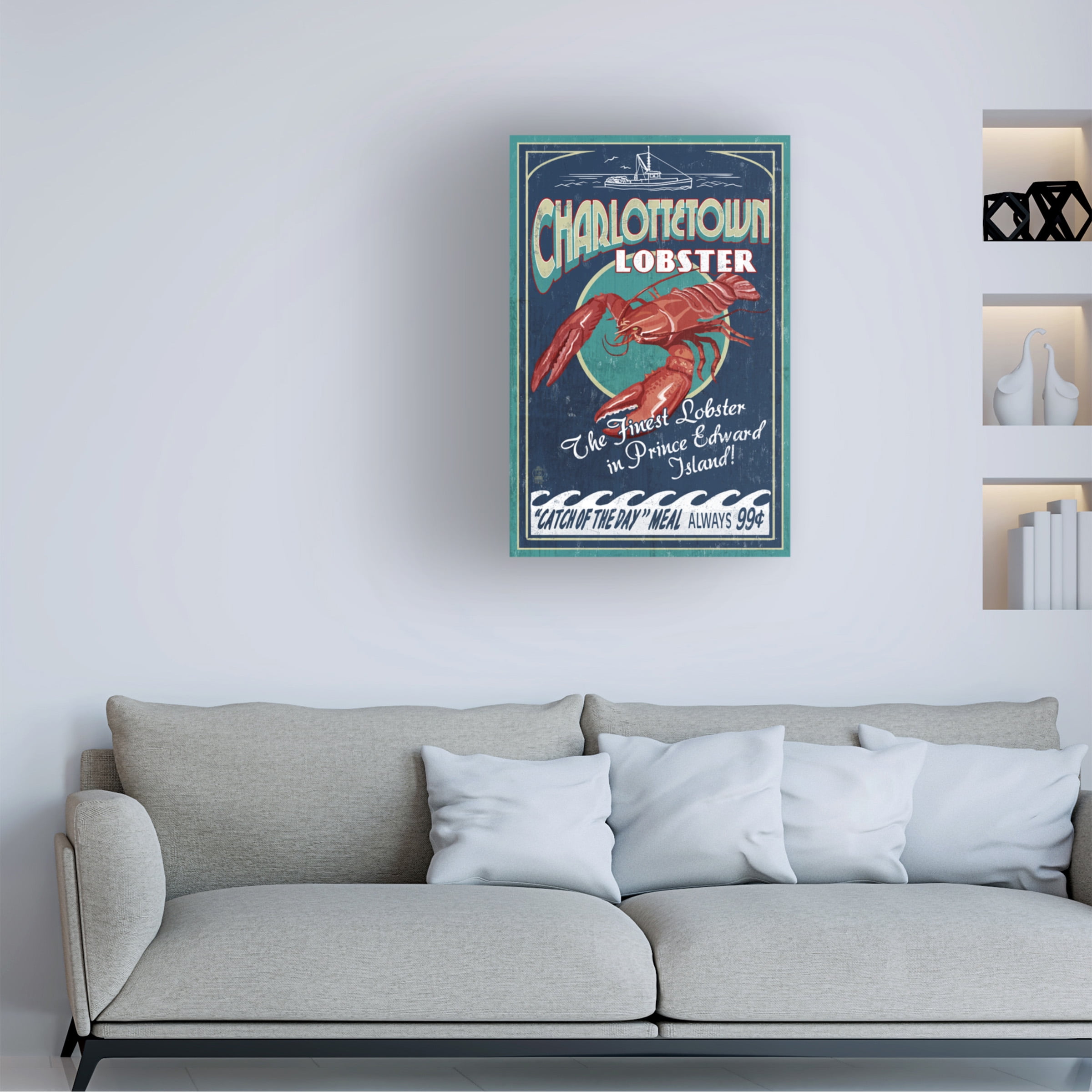 Lantern Press 'Lobster' Canvas Art