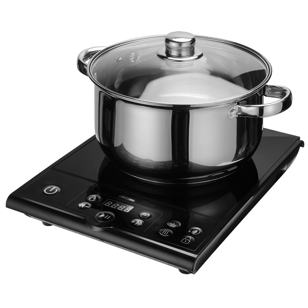 LIVINGbasics 1800Watt Induction Cooker Cooktop ，Push Button controller