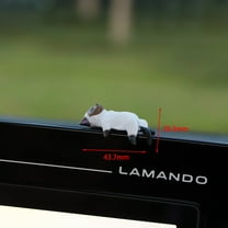 Gumesh Mini Cat Car Accessories, Resin Cat for Dashboard Decorations, Desk , Car Ornament Interior Decors Rearview Mirror Funny Gift Home Improvement