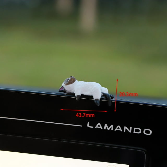 Cute Mini Cats Car Ornaments, Car Decor, Small Pet Figurines, Wall Mountable, Office Home Decor, Foldable Design, Metal Frame, for Bedroom