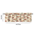 thumbnail image 3 of Mushroom (32) Kitchen Curtains 54x18 Inch Window Curtain over Sink Short Tier for Bathroom Cafe Rod Pocket Kitchen Decor Living Room Window Treatment Fabric 1 Panel, 3 of 3