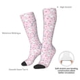 thumbnail image 4 of Naloa Cute Rabbit Flower Thigh High Socks Extra Long Stretchy Sock Women Over Knee High Opaque Stocking Daily Wear, 4 of 6