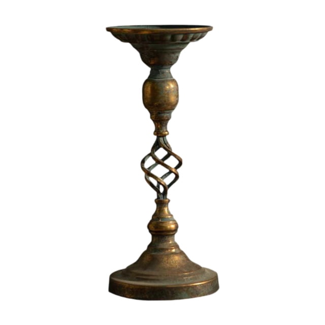 Candelabro de metal Portavelas Portavelas Adorno vintage Centro de mesa para 15 pulgadas de altura
