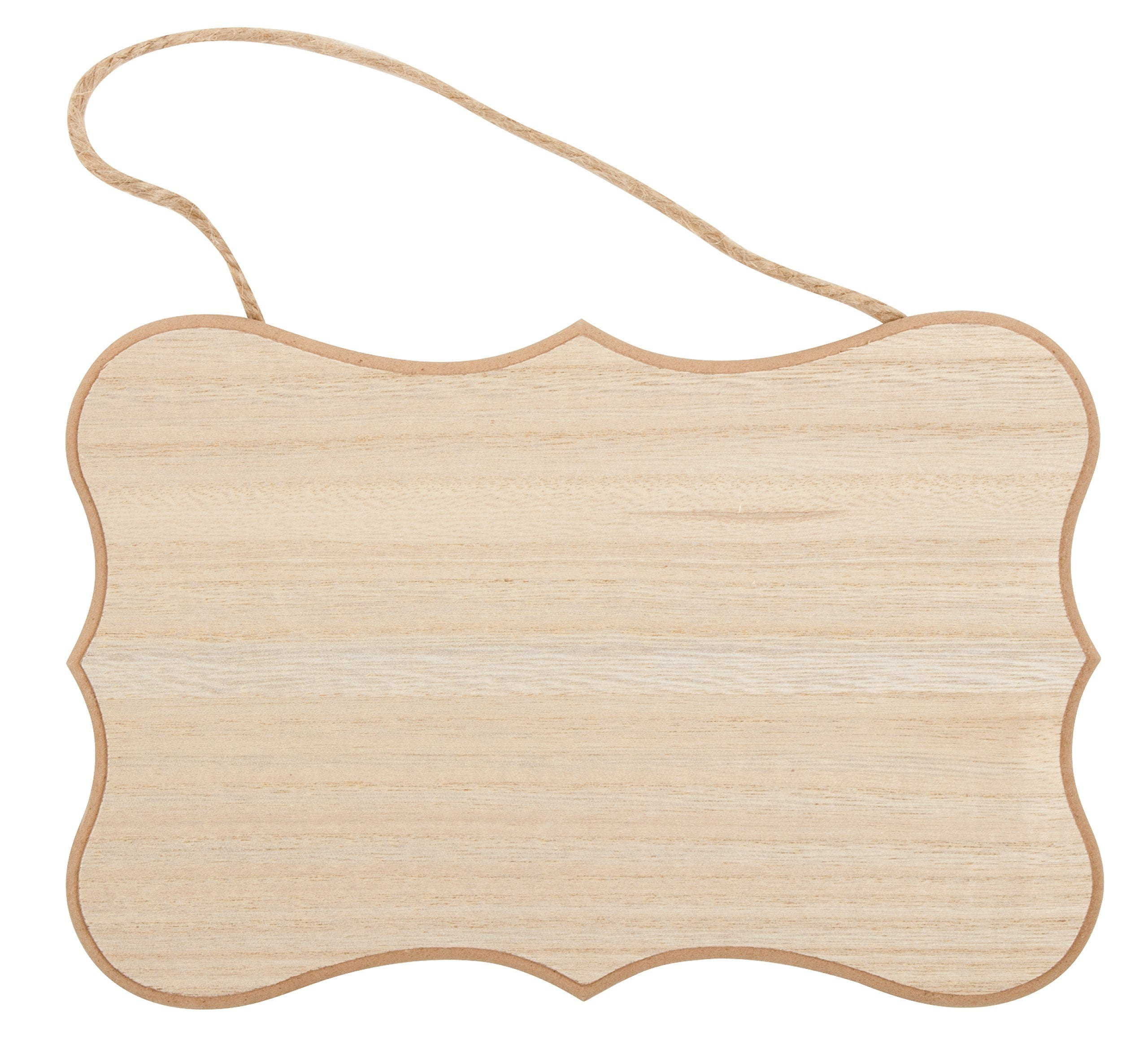 Wavy Edge Rectangle Style 18cm x 8cm x 1cm Plain Unfinished Wood Blank Sign Tag DIY Blank Billboard Solid Wood Reminding Plate for Park Store Shop Mall NUOBESTY 3Pcs Hanging Wood Plaque
