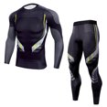 thumbnail image 1 of Minnieouse Ropa interior térmica masculina, traje de compresión, Calzoncillos largos, invierno, ajustados, función deportiva al aire libre, conjuntos de ropa Negro SG, 1 of 6