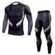 thumbnail image 1 of Qarigey Ropa interior térmica masculina Traje de compresión Calzoncillos largos Invierno Deportes al aire libre Función Ropa de entrenamiento Fitness conjuntos de ropa Negro SG Qarigey AP013677-05, 1 of 6
